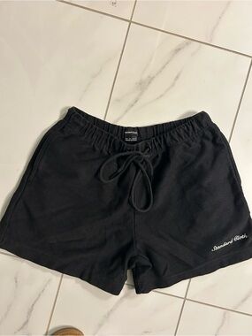 Black Mens Standard Cloth Shorts